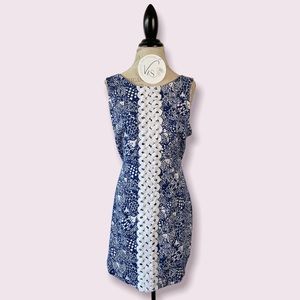 Lily Pulitzer Fish Printed Sheath Dress 16